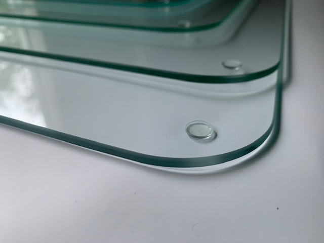 Ultra clear glass worktop saver